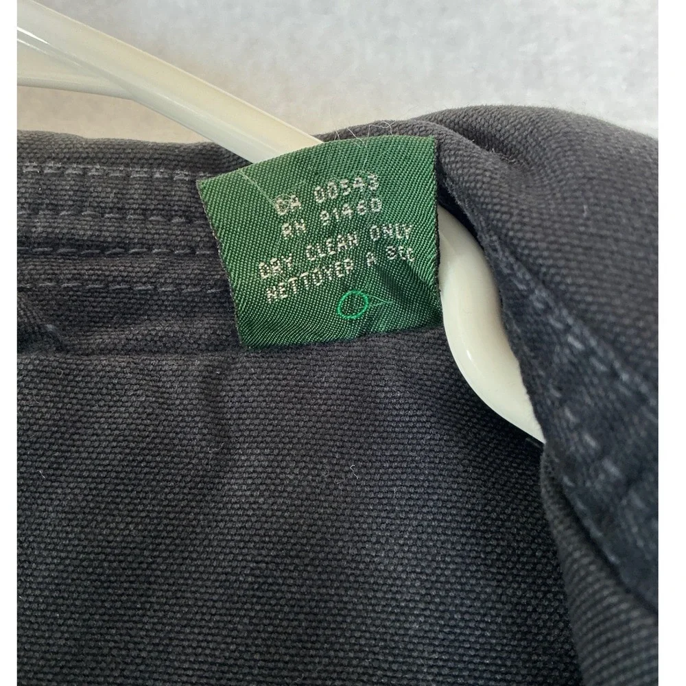 North 44 Canvas Deck Jacket Mens L Navy Double Breasted Side Zip Nautical